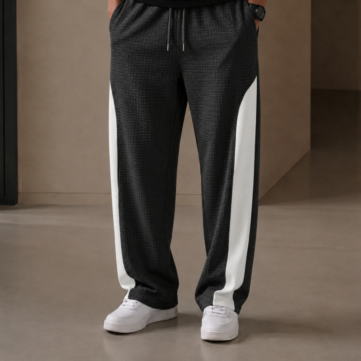 Men’s Summer Baggy Pleated Trousers – Loose Fit”