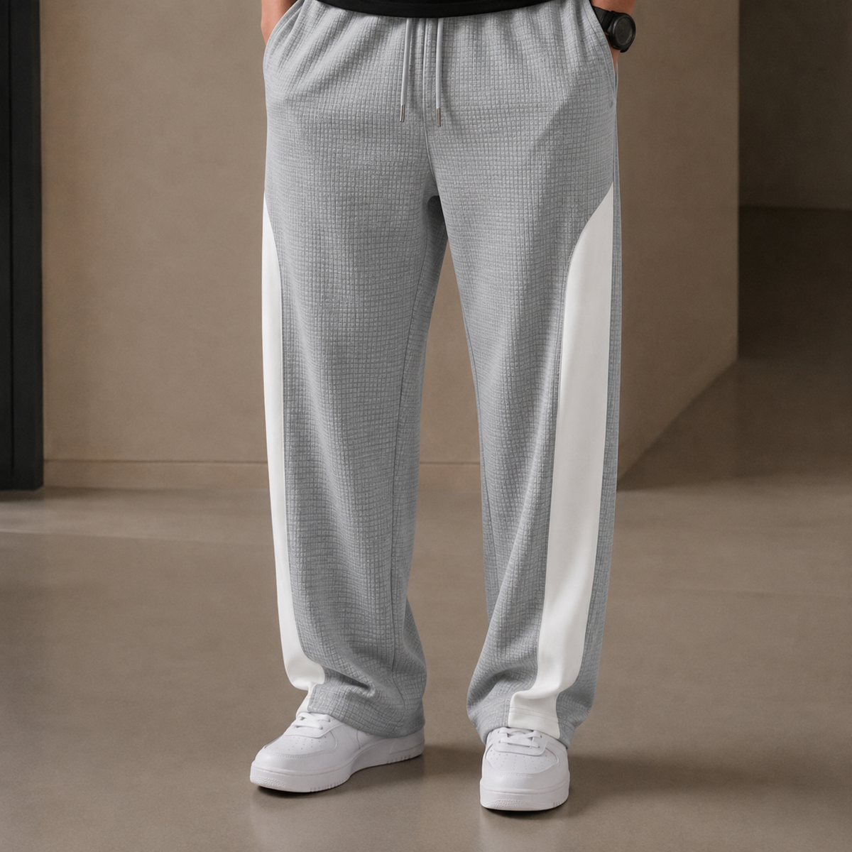Men’s Summer Baggy Pleated Trousers – Loose Fit”