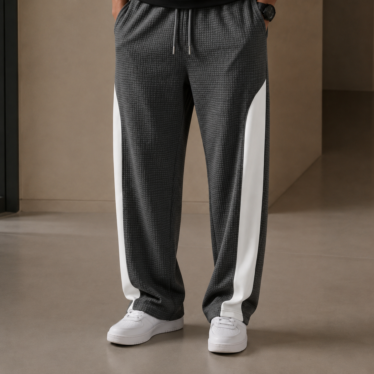 Men’s Summer Baggy Pleated Trousers – Loose Fit”