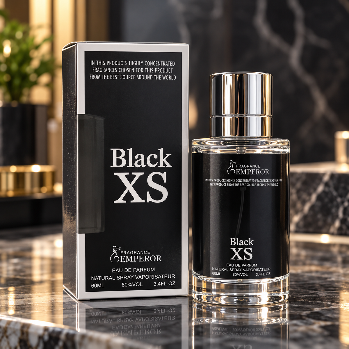 Unisex Long Lasting Perfume – 60ML Black Bottle