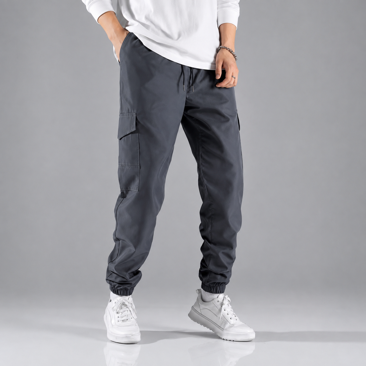Men’s Cargo Pants – Multi Pocket Casual Fit