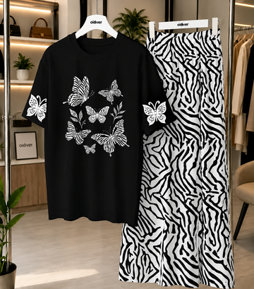 Women’s Printed Jersey Night Suit – 2 Pc