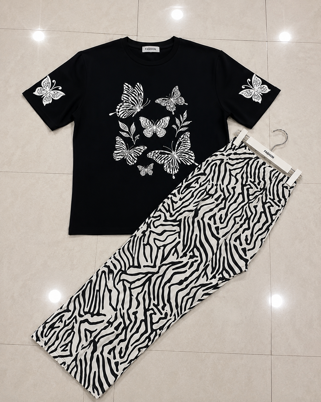 Women’s Printed Jersey Night Suit – 2 Pc