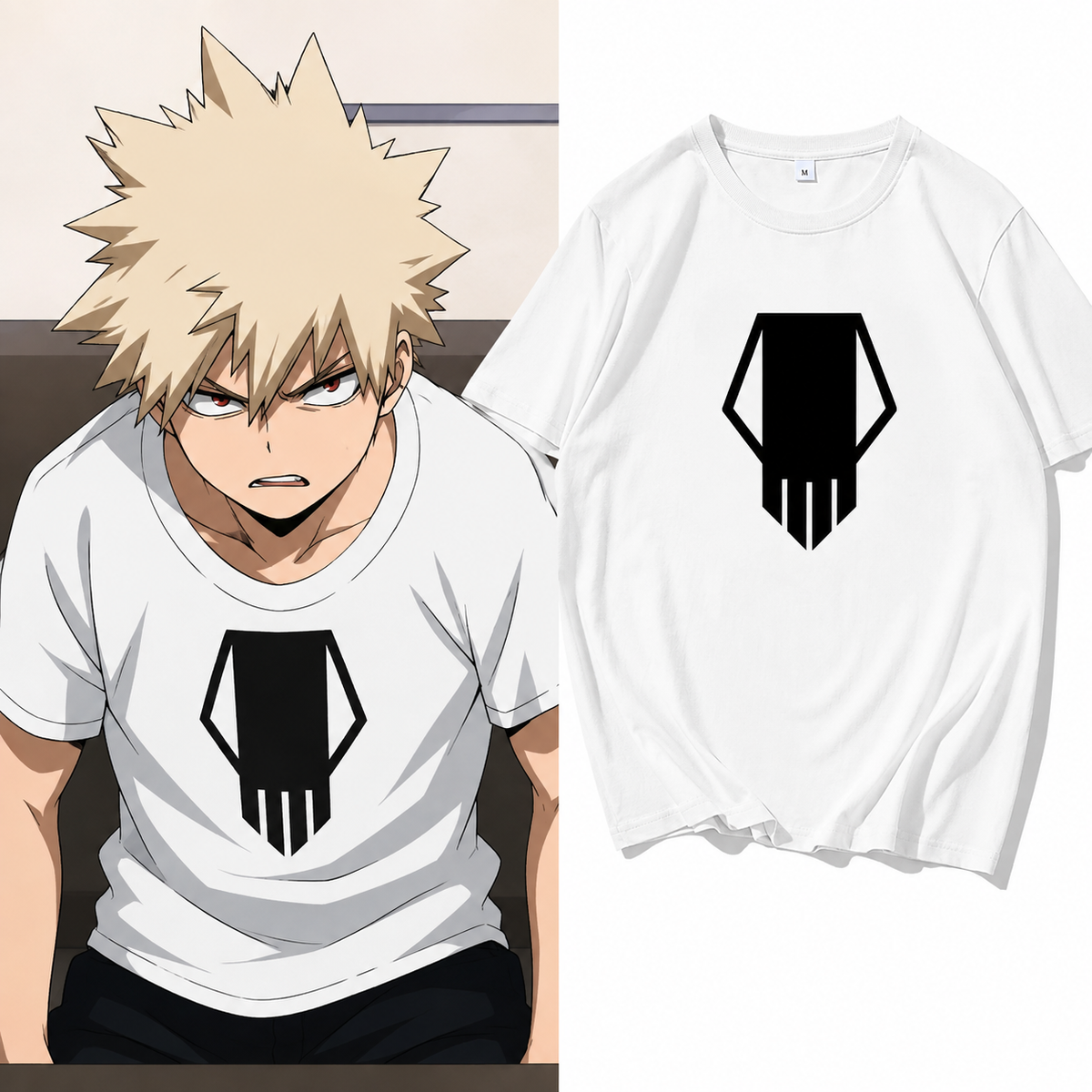My Hero Academia White Skull T-Shirt – Plus Size