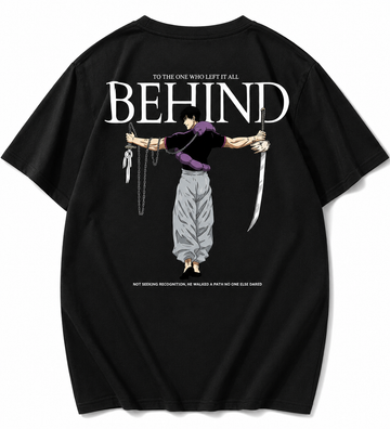 Men’s Premium Cotton Anime Oversized T-Shirt – Back Print