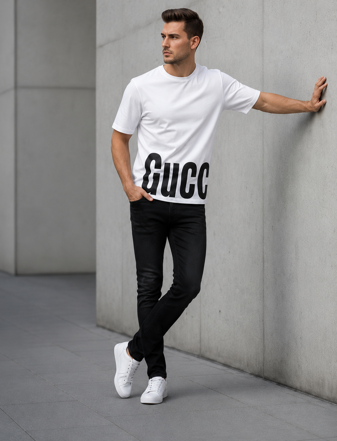 Men’s Printed Dri-Fit T-Shirt – Round Neck