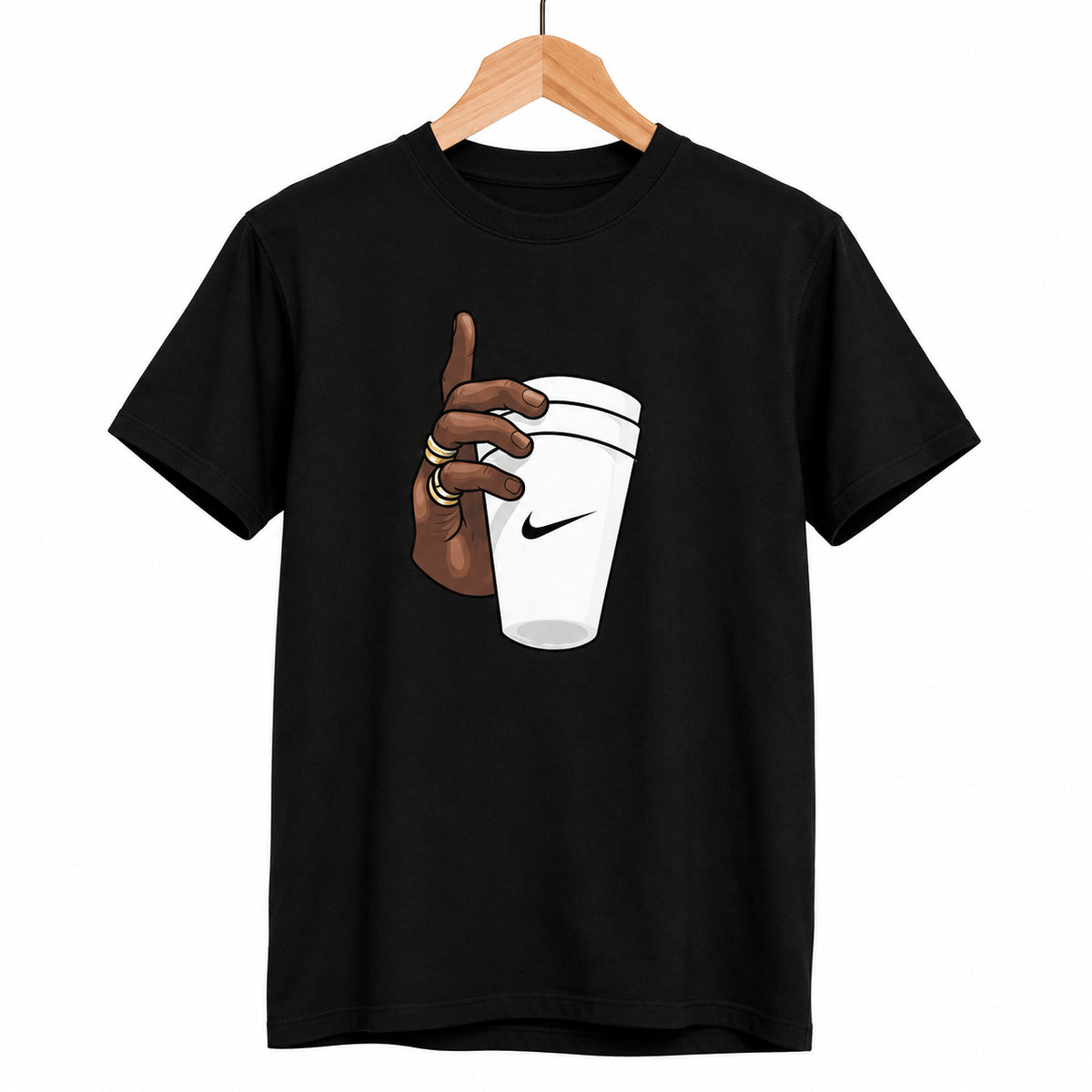 Men’s Coffee Cup Printed T-Shirt Set