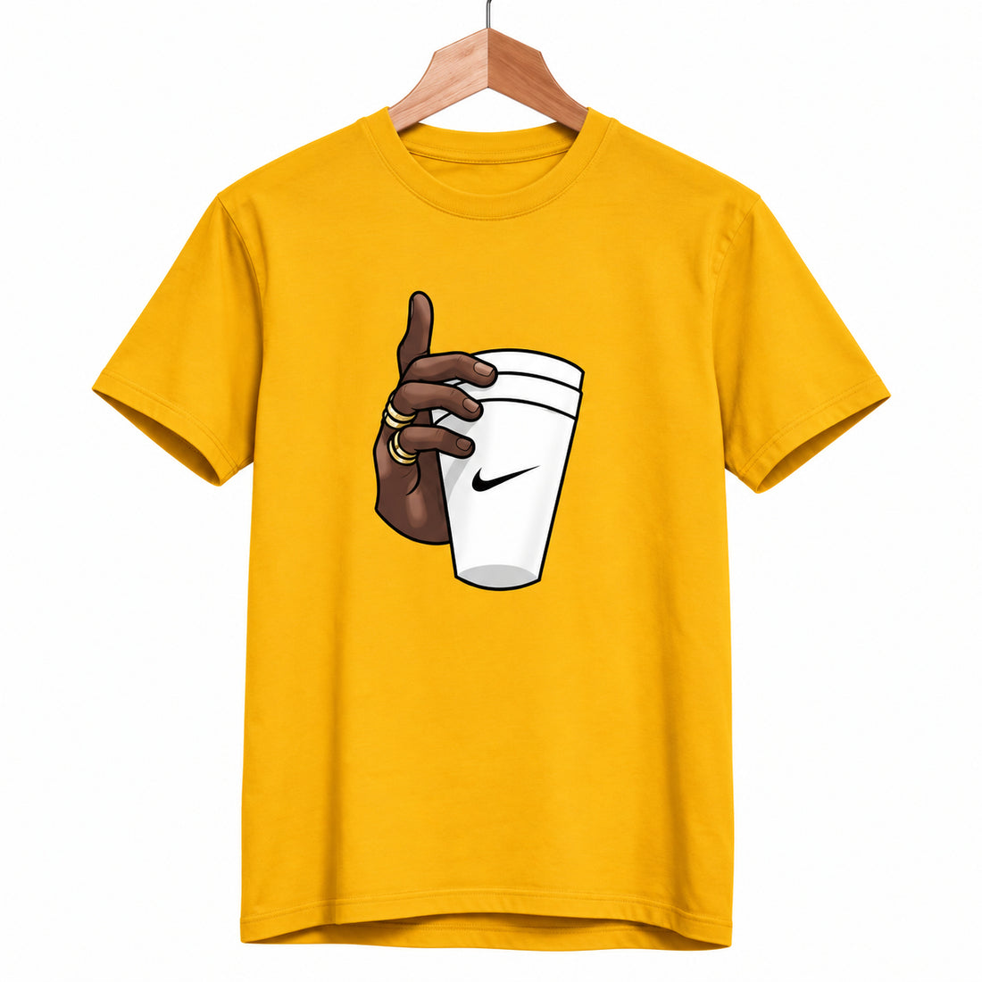 Men’s Coffee Cup Printed T-Shirt Set
