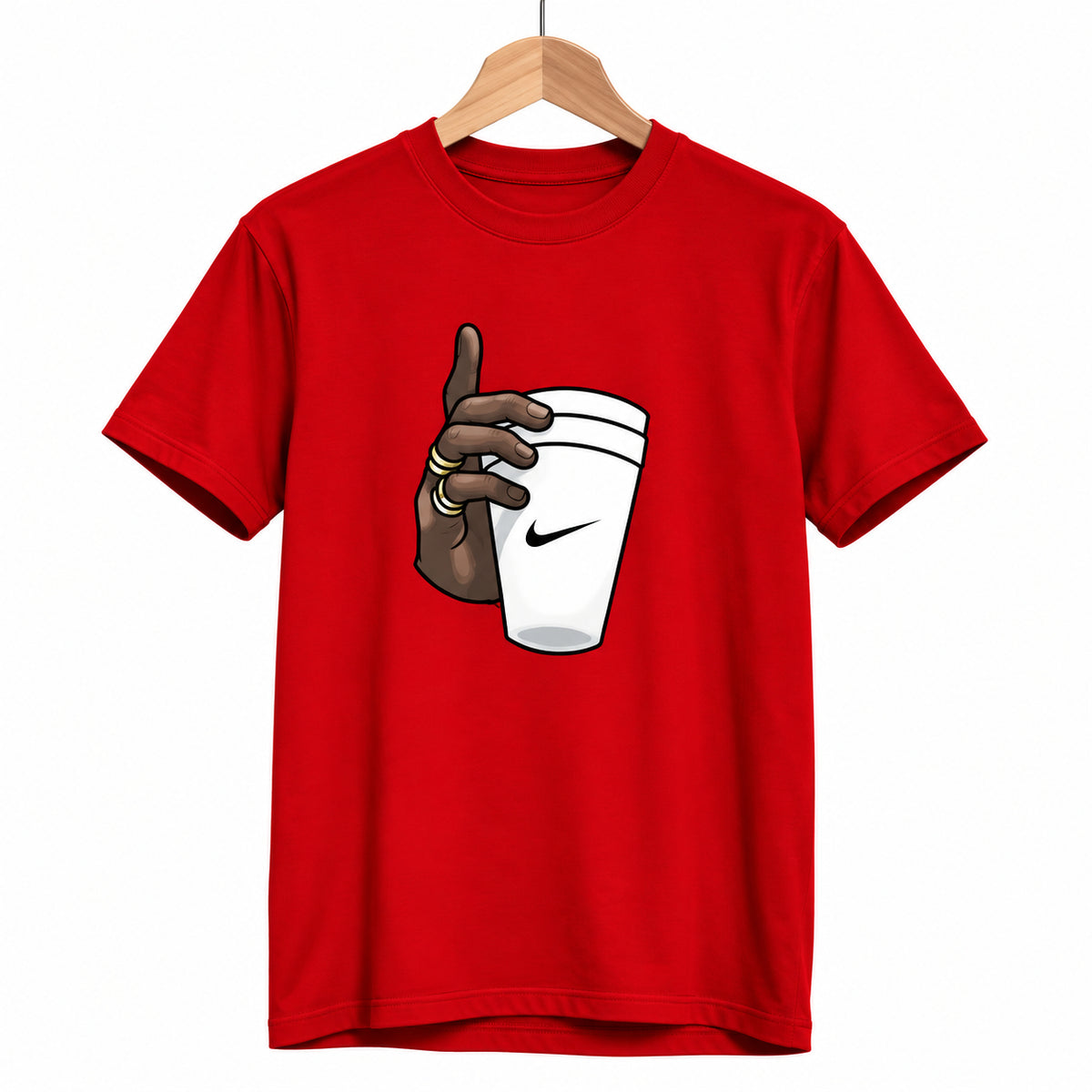 Men’s Coffee Cup Printed T-Shirt Set