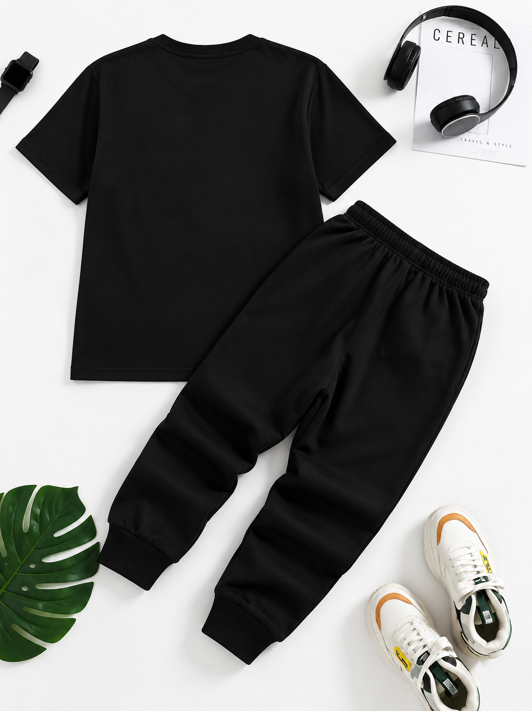 Kids WILD BOY 2-Piece Black Tracksuit – 11–12 Years