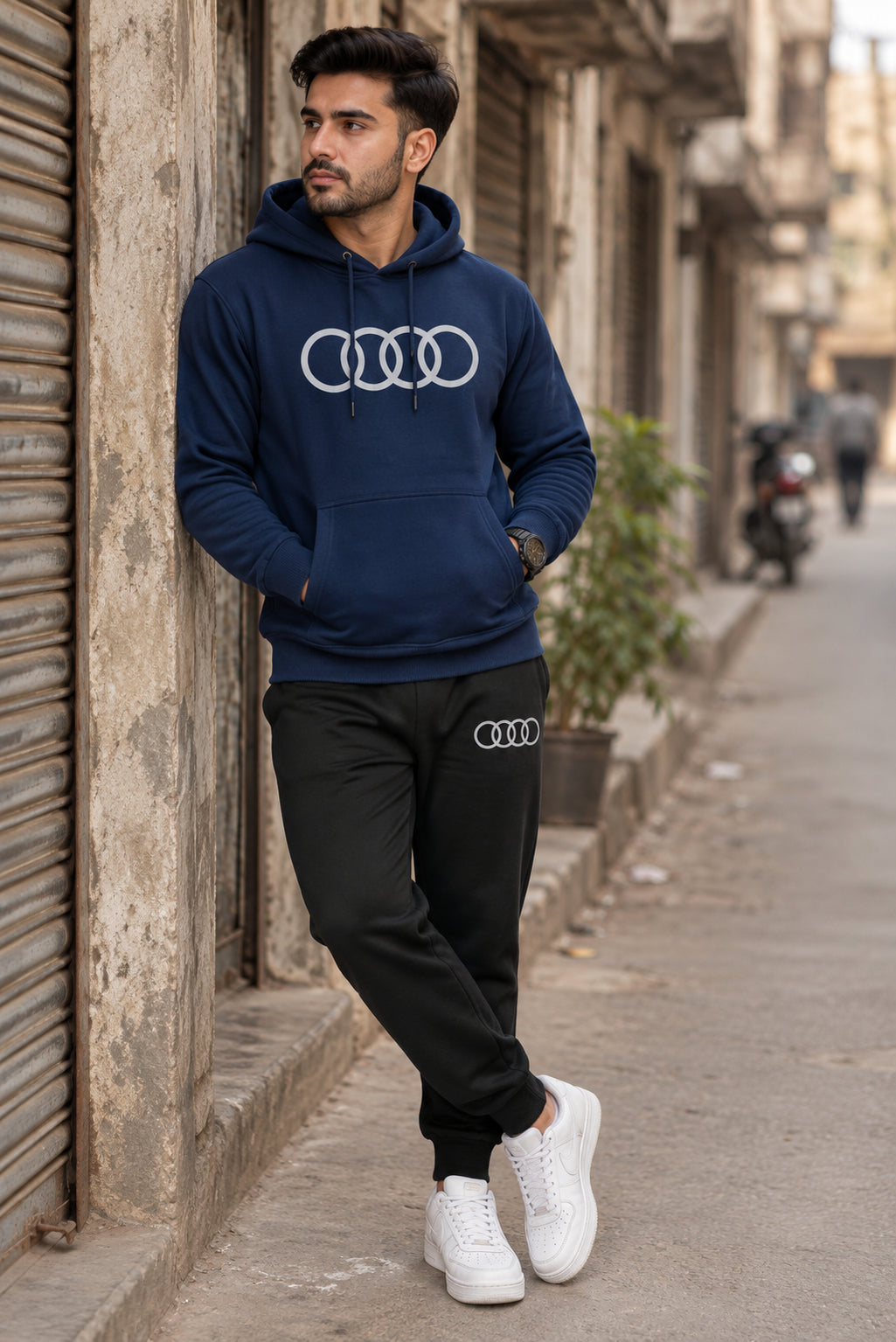 Men’s Audi Logo Hoodie Tracksuit