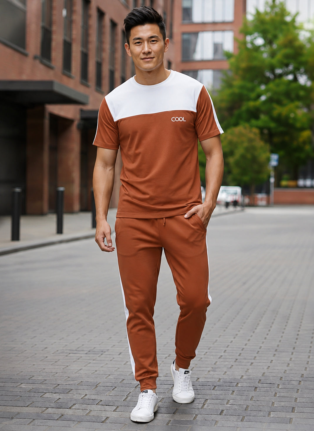 Men’s Dri-Fit Printed Track Suit – Slim Fit