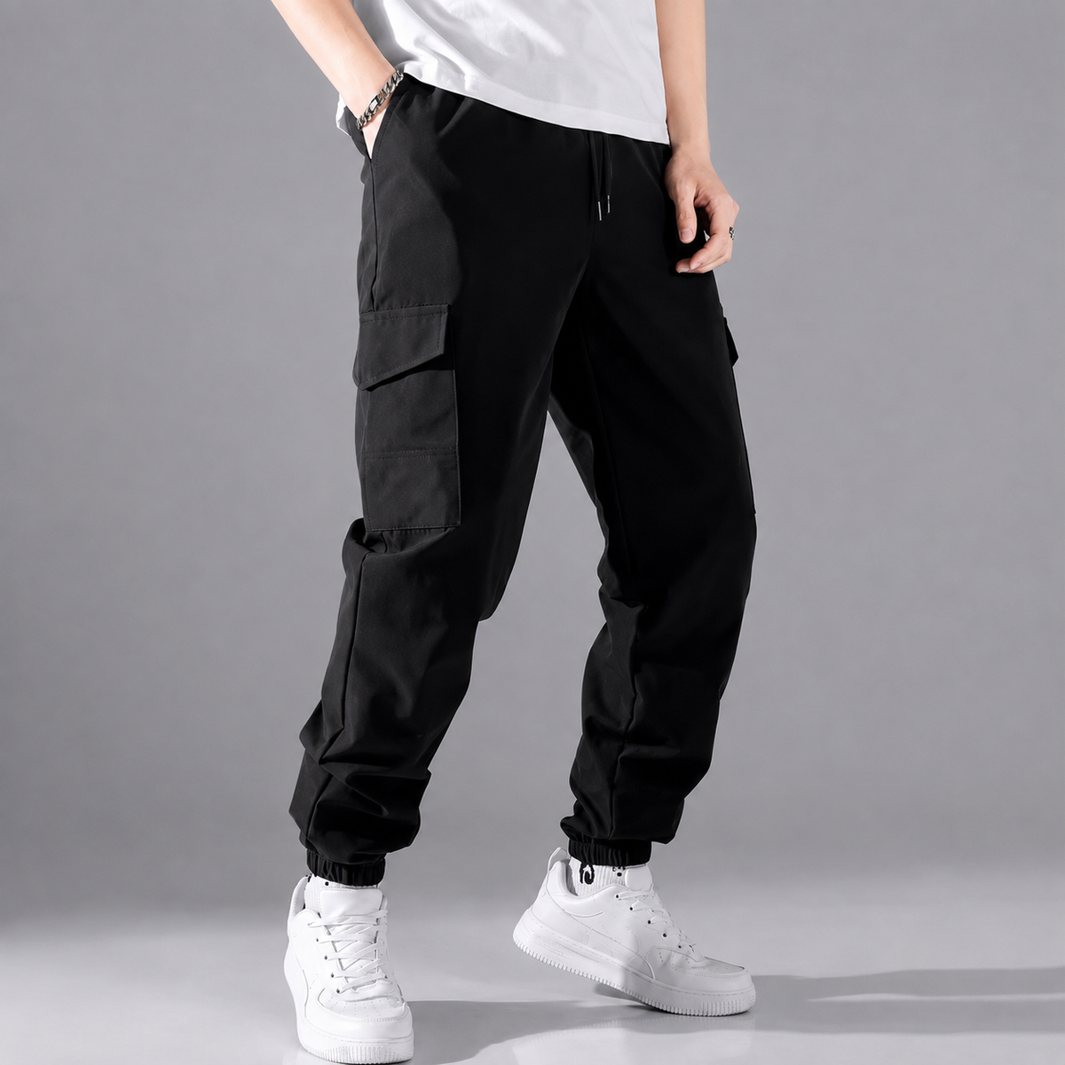 Men’s Cargo Pants – Multi Pocket Casual Fit
