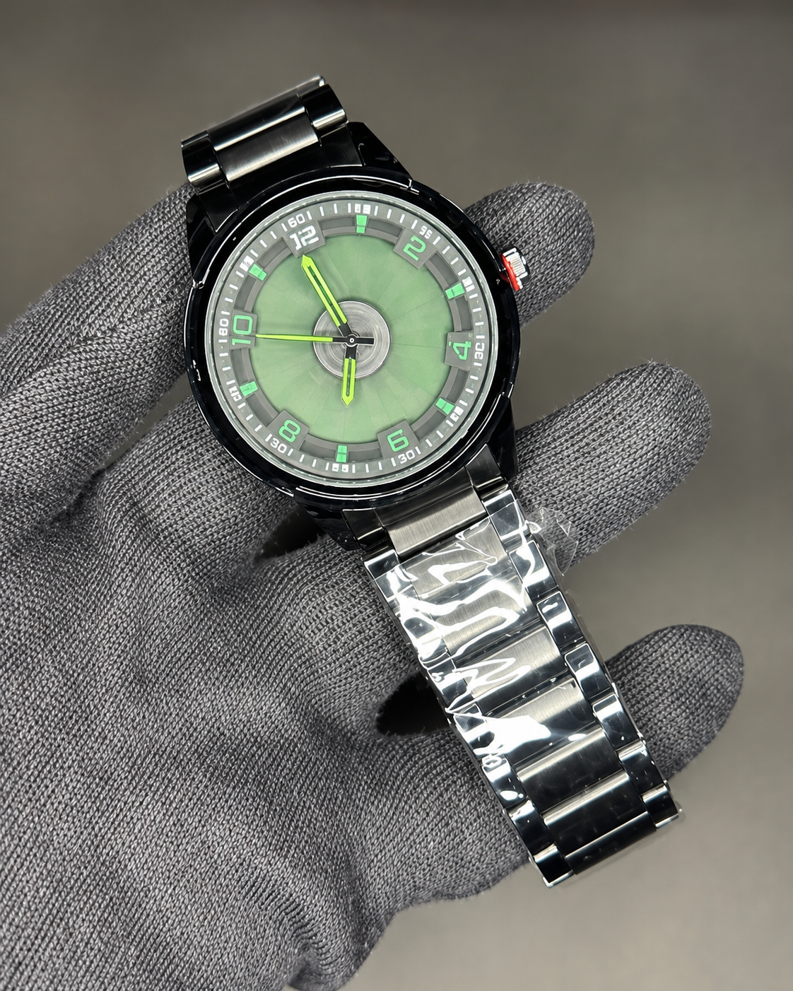 30mm Multicolor Stainless Steel Spinning Watch