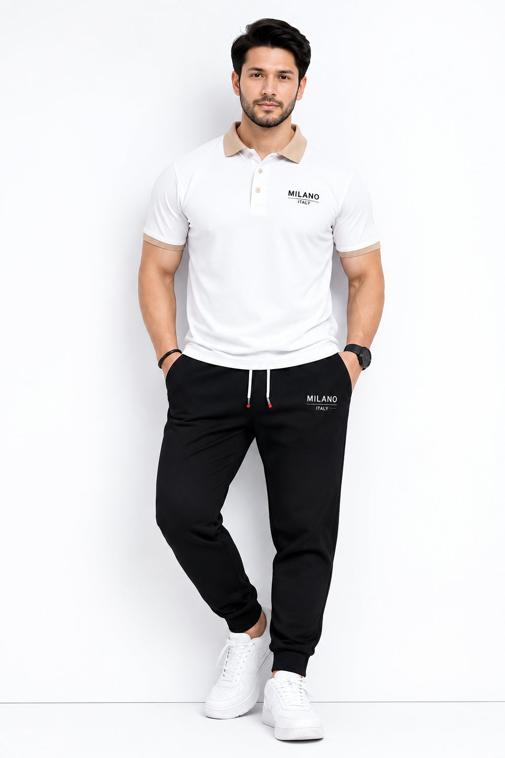 MILANO Men’s Printed Tracksuit Set – XL to 2XL