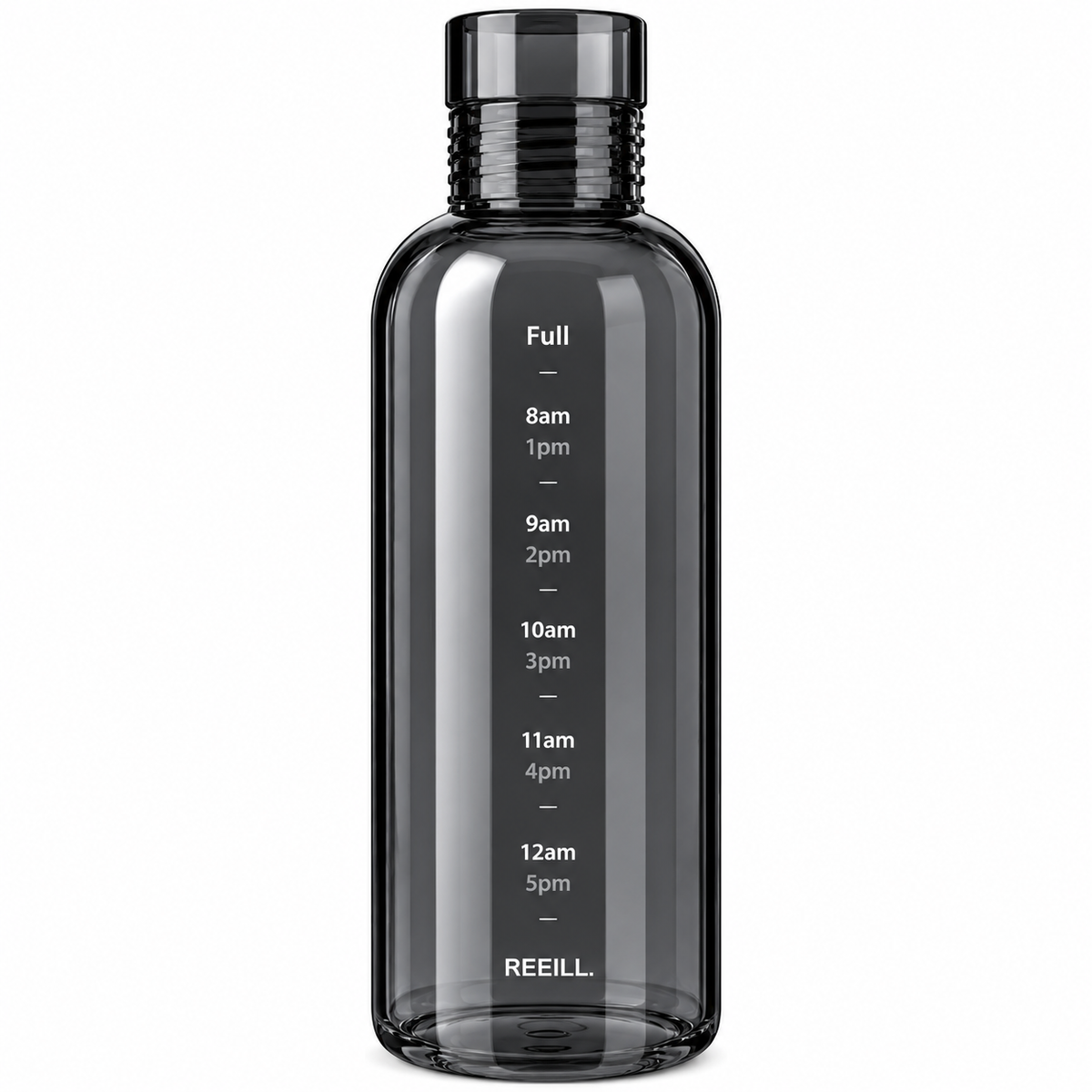 750ml Glass Water Bottle with Time Scale – Portable & Anti-Drop