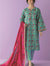 3 Pcs Women's Unstitched Khaddar Printed Suit