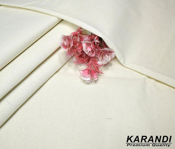 Men's Unstitched Karandi Plain Suit