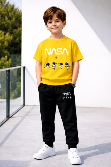 Kids NASA Printed 2-Piece Tracksuit –
