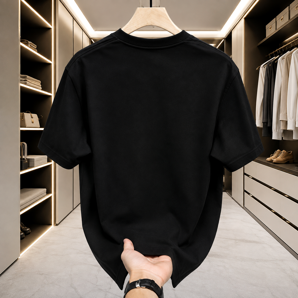 Men’s Cotton Loose Fit T-Shirt – Short Sleeve Summer Tee