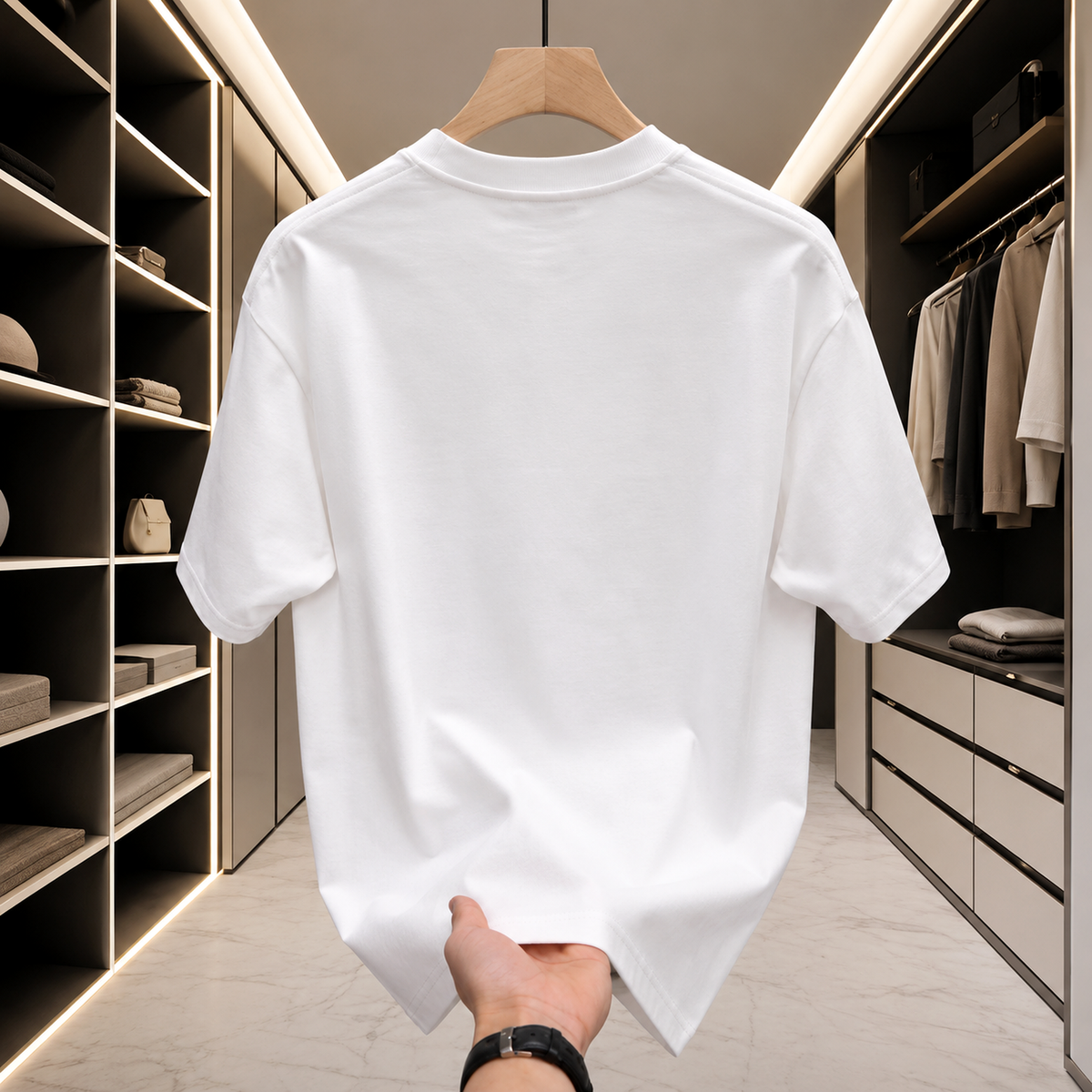 Men’s Cotton Loose Fit T-Shirt – Short Sleeve Summer Tee