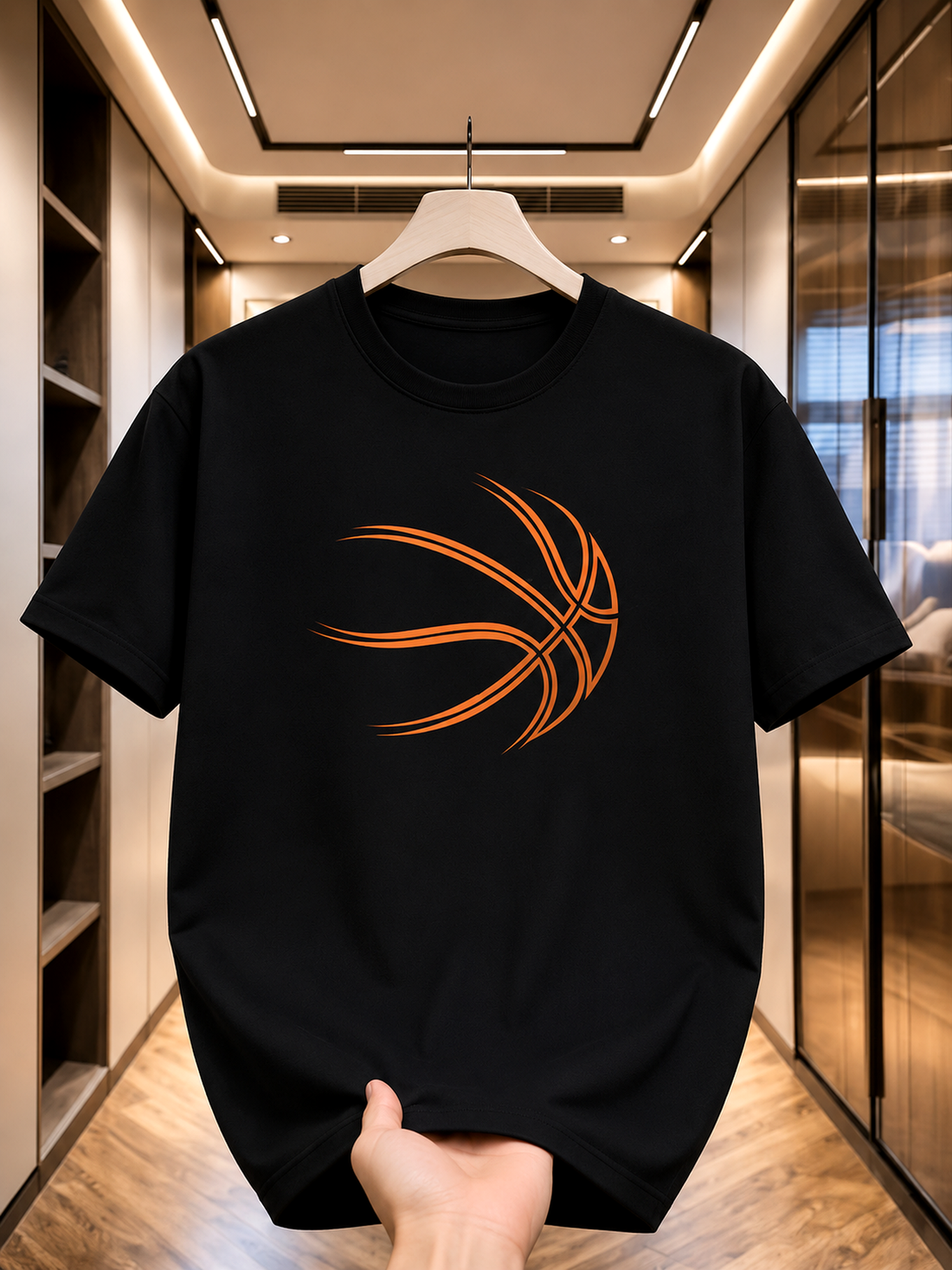 Men’s Logo Printed T-Shirt – Breathable Cotton Tee