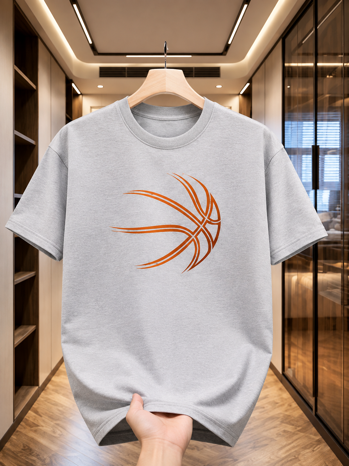 Men’s Logo Printed T-Shirt – Breathable Cotton Tee